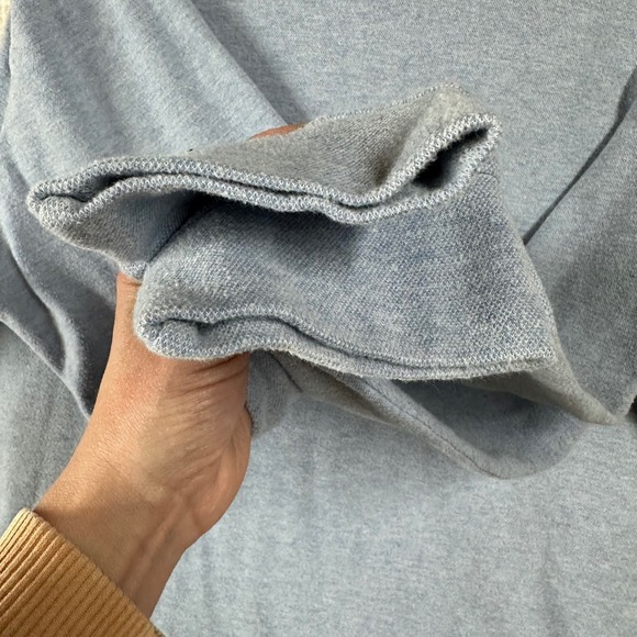 Vintage Polo Ralph Lauren Sweater Mens 2XB Blue Quarter Zip Pullover Knit FLAWED - Picture 11 of 13